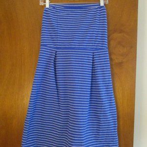 Blue and White Strapless Dress, Old Navy